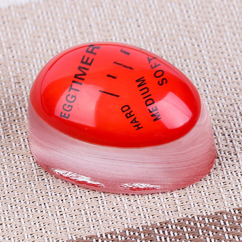 Egg Timer Perfect Color Changing Timer Yummy Soft Hard Boiled Eggs Cooking Kitchen Eco-Friendly Resin Egg Red timer tools