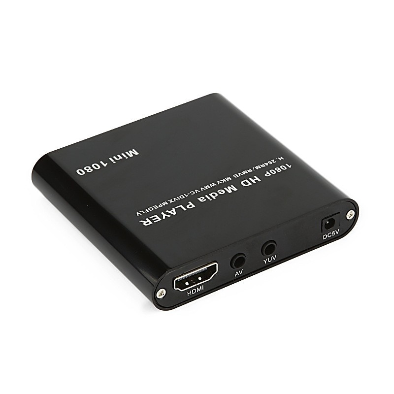 Jedx MP021 Mini Full Hd 1080 P Media Player Met Hdm Av Usb Sd Mmc Kaartlezer Host Ondersteuning H.264, mkv, Mov, MP4, Rm Etc