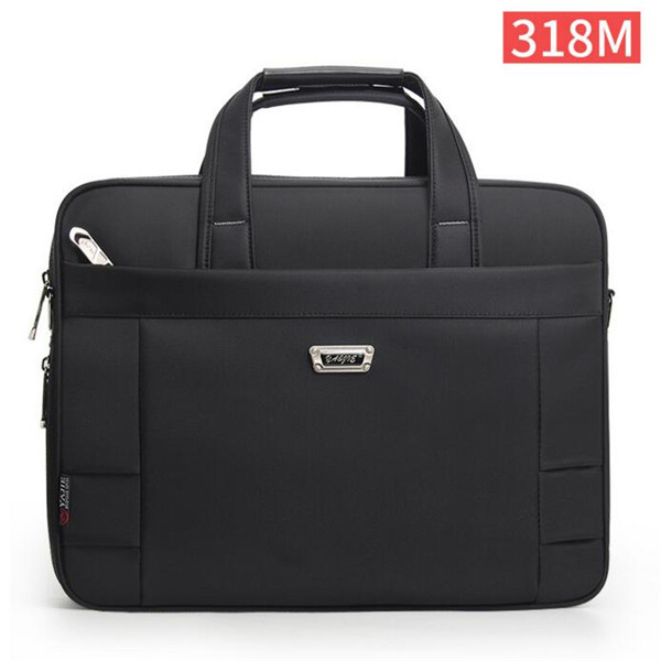 Business Bags Waterproof Classic Men&#39;s Shoulder Work Handbag Men Briefcase Laptop Bag Bolsa Women Oxford Handbags: 318M 15 inch