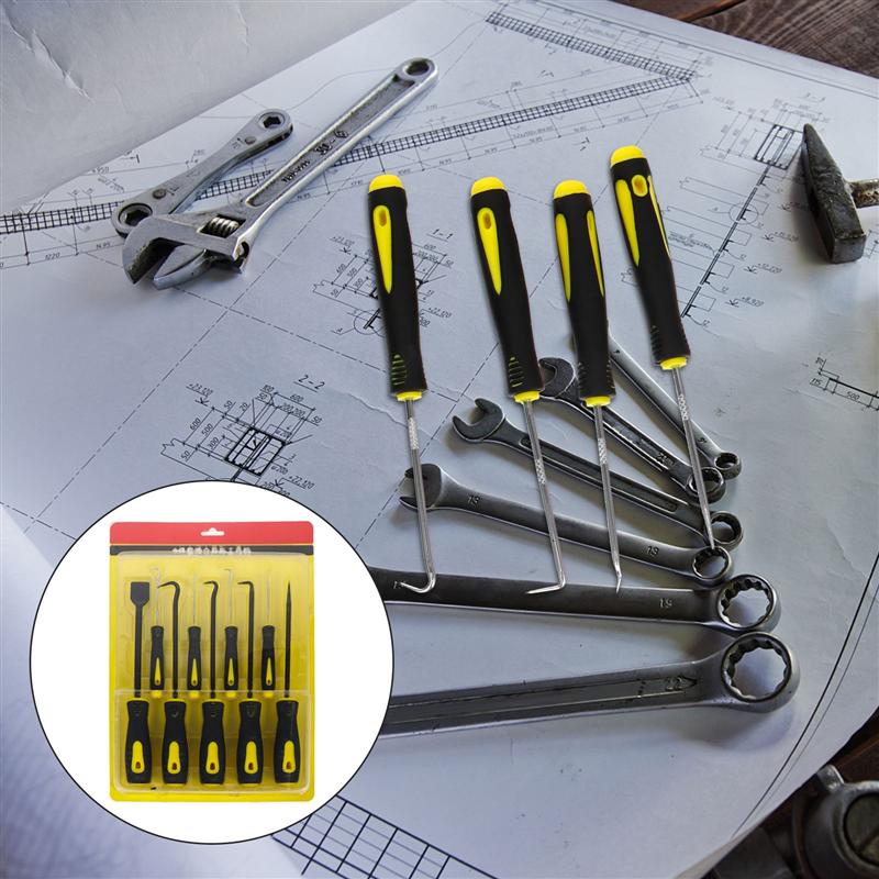 9Pcs Olie Seal Trekkers Schraper Haak Pakking O-Ring Remover Olie Seal Pakking Trekkers