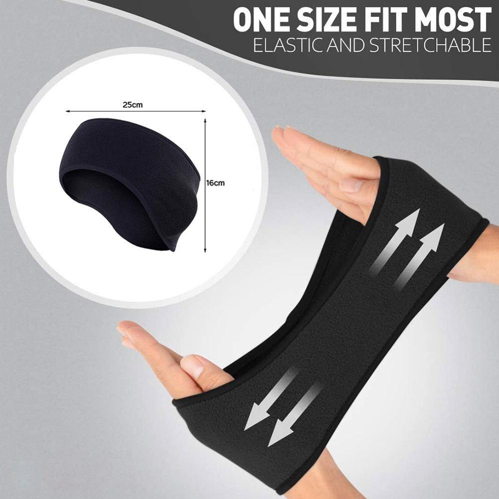Varme øreklokker unisex kvinner menn fleece øre varmere vinter bånd hår ski hodet øre bånd varmere hodebånd muff øre  n0 a 2