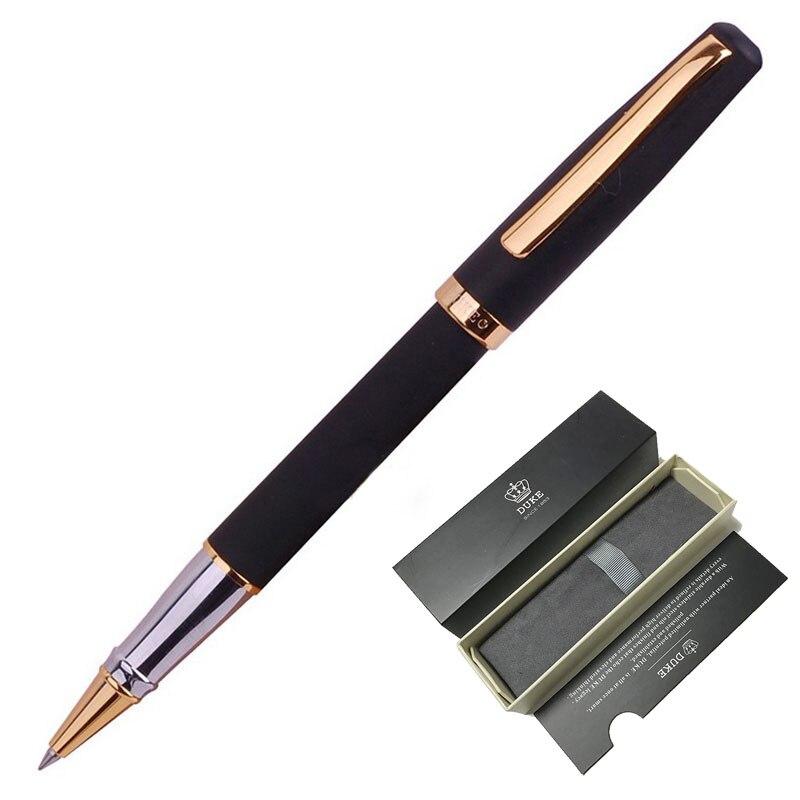 Germany DUKE Model 209 Roller Ball Pen Black Pen Gold Clip Ballpoint Pens Black Ink Writting Pen for Bussiness and Office