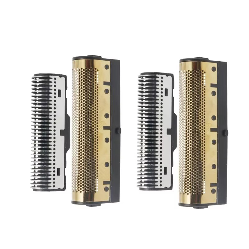 Replacement Blade Set For Kemei KM Hair Clipper Blade Barber Cutter Head For Electric Hair Trimmer Cutting: Gold