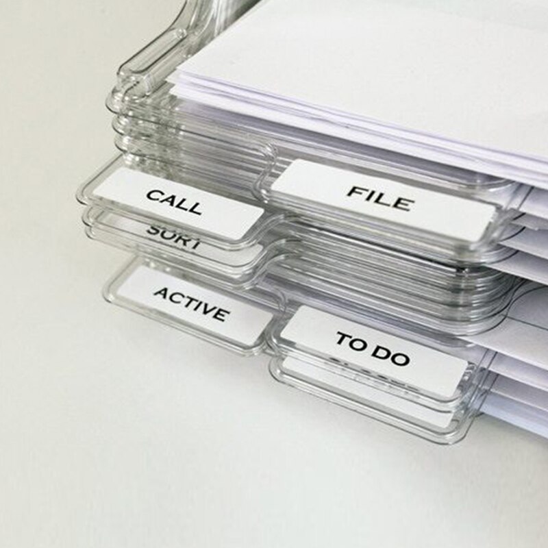 Stabelbar Dokumentholder Organizer - A4 Papir - Plast