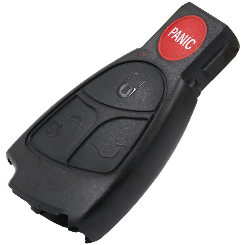 Chave inteligente com botão 3 + 1/4 para mercedes benz c350, benz gl450, benz e320, capa em branco para controle remoto, sem a placa de plástico