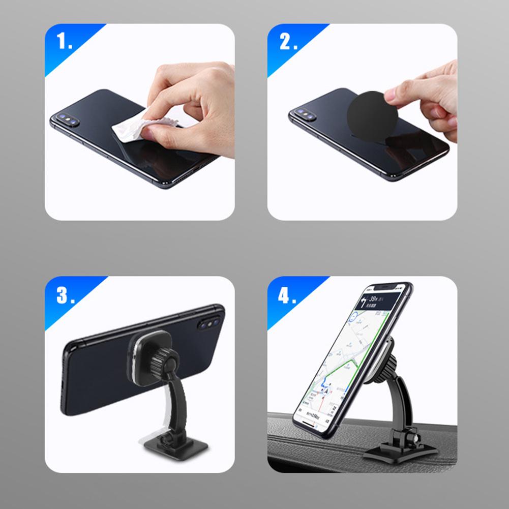 Auto Telefoon Mount 360 Draaibaar Magnetic Dashboard Mount Universele Telefoon Houder Voor Iphone Smartphones Auto Mount Houder