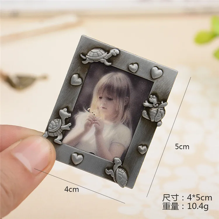 1 Stück Mini-Fotorahmen-Schlüsselanhänger für Foto-Bilderrahmen, Tisch- und Fotokarten-Anzeige