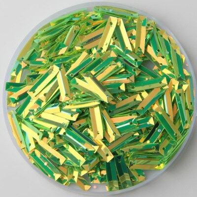 2000 Stks/partij 3X14Mm Rechthoek Cup Losse Pailletten Voor Schoenen &amp; Cap &amp; Kleding Naaien Decoratie Materialen/bruiloft Beauty Accessoires: Light Green