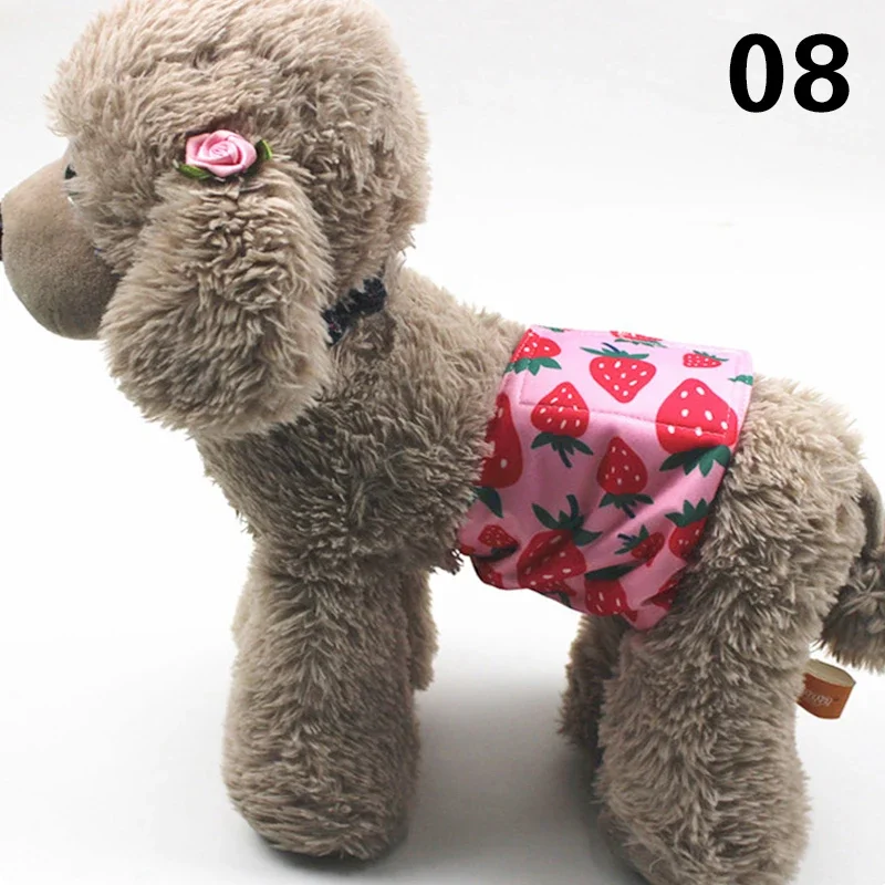 Wasbare mannelijke hond herbruikbare fysiologische broek sanitair ondergoed buikomslagband katoenen luier voor grote kleine middelgrote hond: M / Paars