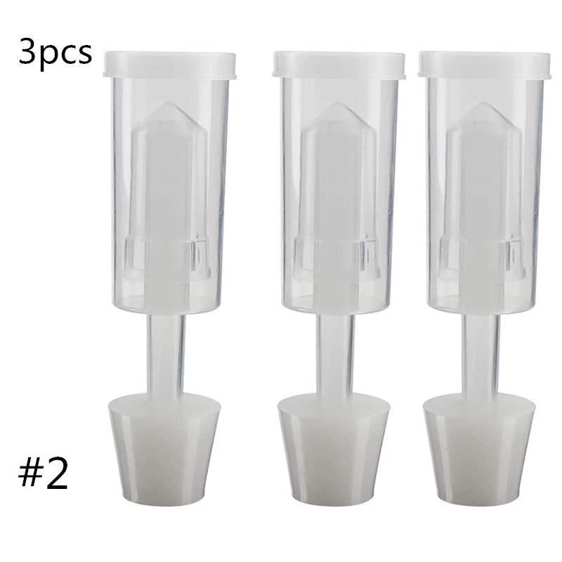 camera d'equilibrio in plastica impostato camera d'equilibrio per birra fatta in casa con occhielli in silicone Cilindro per birra Fermentor aria serratura Scarico unidirezionale sigillato ad acqua: esercito verde