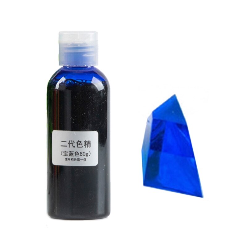 Große Flasche 80g Harz Pigment Kit Transparent Epoxy Harz Färben Farbstoff Pigment Farbstoff Farbstoff Fading Widerstand Pigment: royal blue