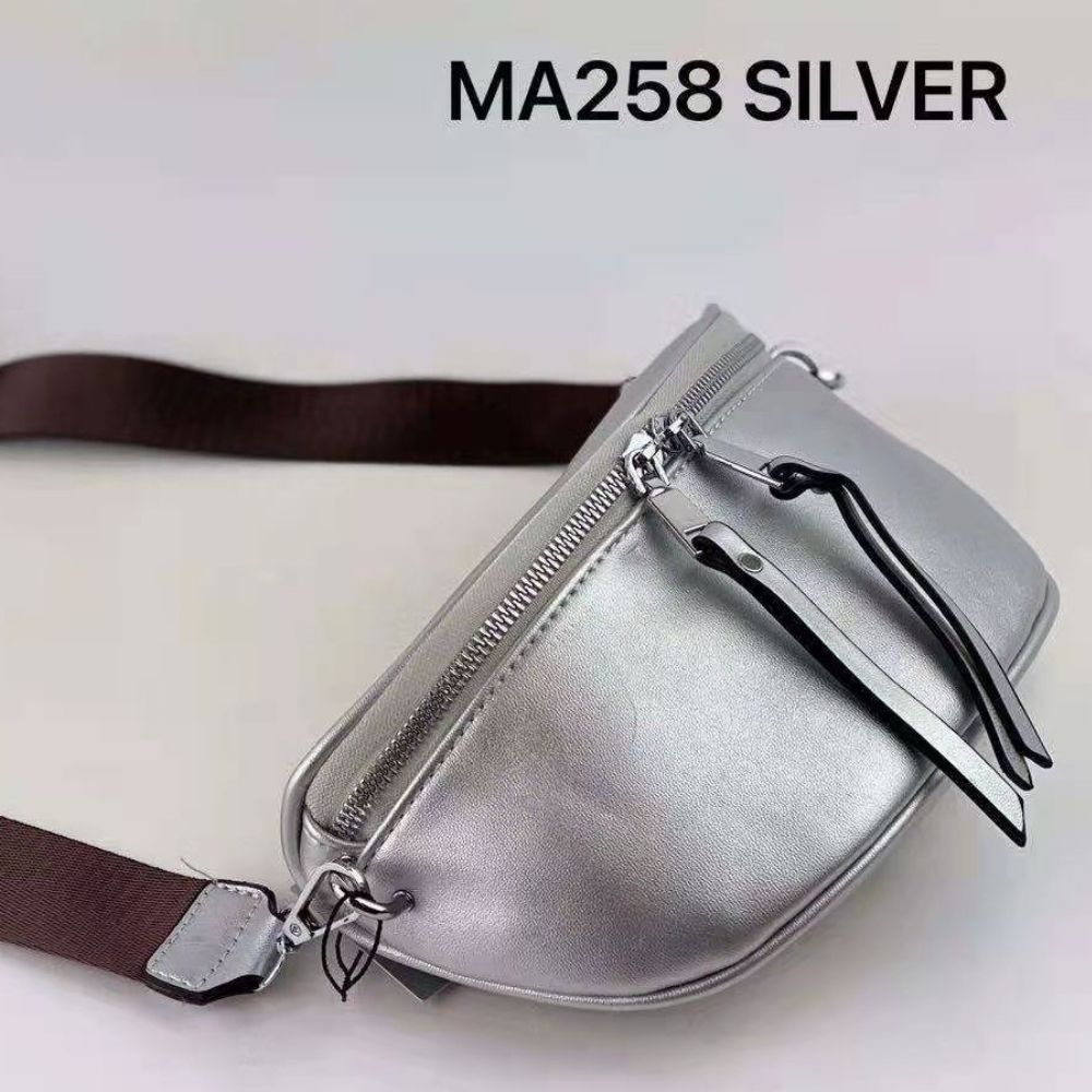Bolso Mujer Estilo Riñonera, Riñoneras para Mujer: Plata