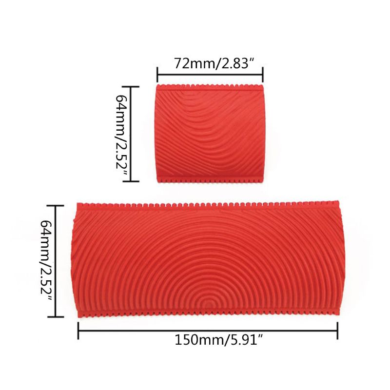 2Pcs/set Imitation Wood Graining Pattern Wall Texture DIY Brush Painting Tool