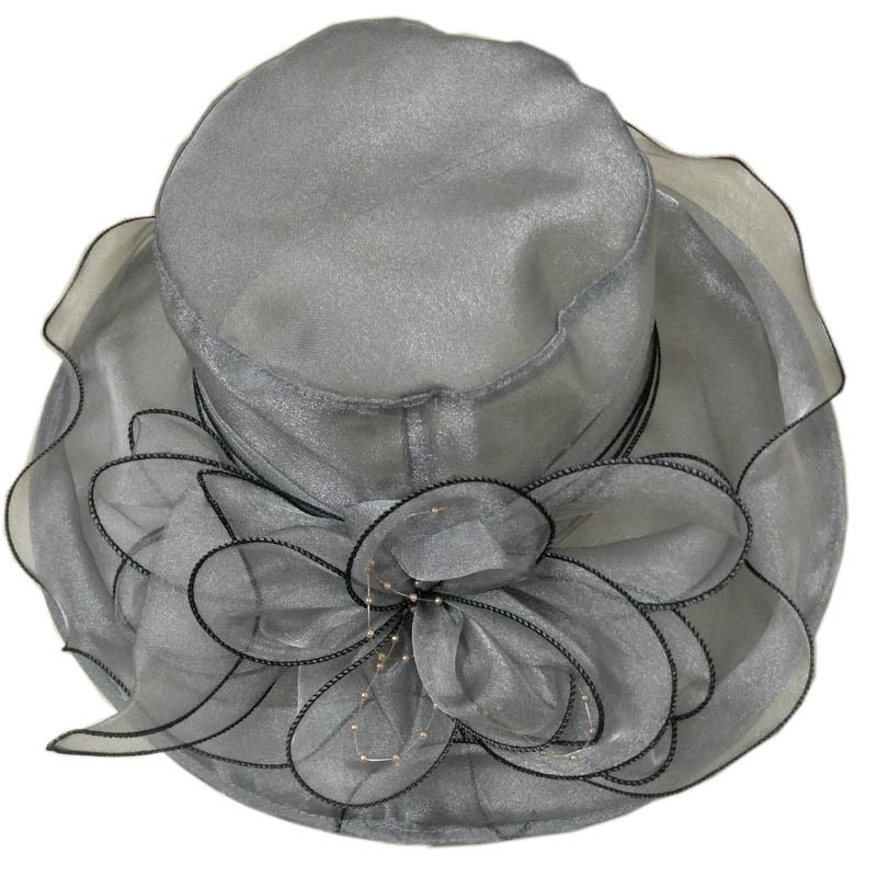 Lady Derby Jurk Kerk Cloche Hoed Boog Emmer Bruiloft Bolhoeden Derby Hoed voor Vrouwen Brede Rand Fedora Formele Kentucky