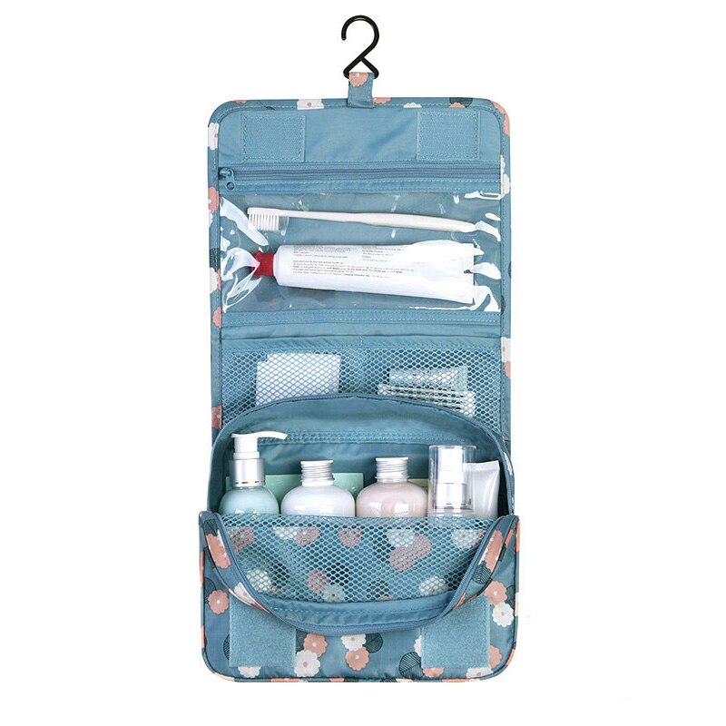 B0 Borsa da Viaggio Cosmetici Neutro Make Up Bag Portatile Impermeabile Poliestere Neceser Hanging Wash Bag Organizer Bagno Sacchetto di Lavaggio