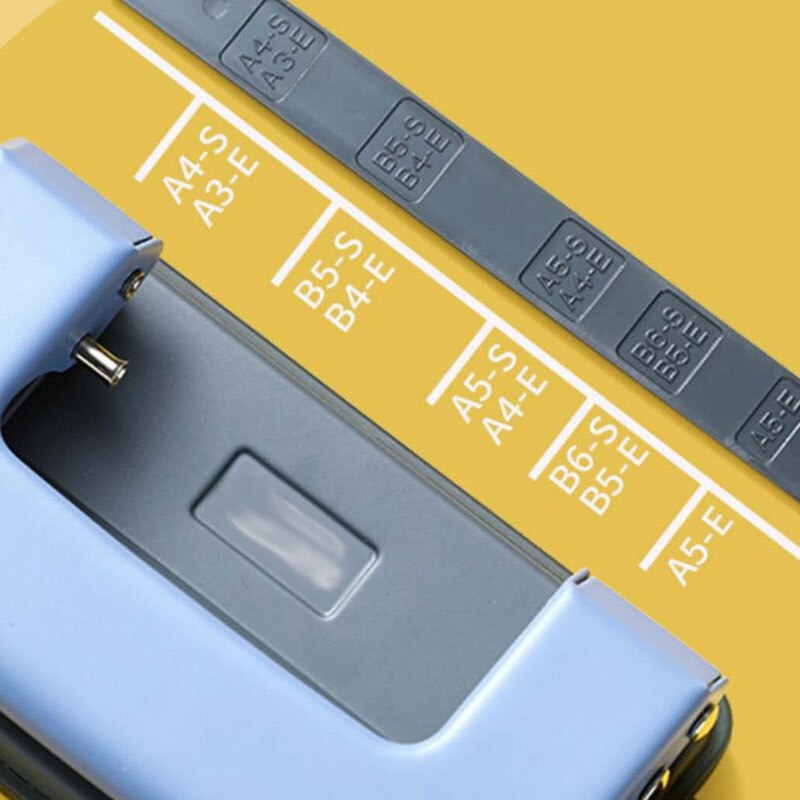 Multifunctional Office Desk Meidum Metal 2-Hole punch 6mm hole punch A3/A4/A5/B4/B5 Paper Double hole Keypunch Hole size 6mm So