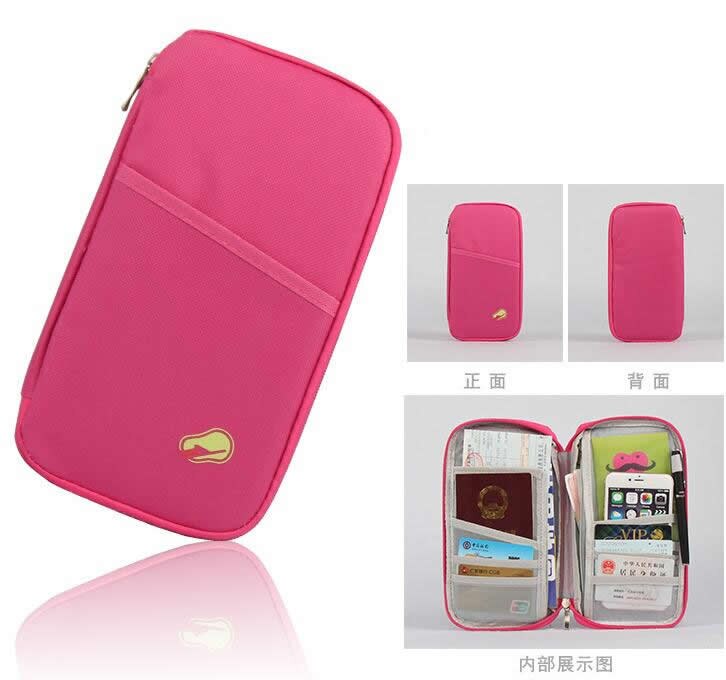 Travel Accessories Function Passport Cover Wallets Bag Polyester ID Addres Holder Women Men Portable Baggage Boarding Card Case: 3