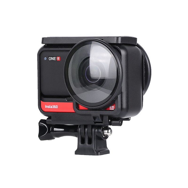 Braço de extensão de alumínio alongado haste selfie suporte quadro protetor caso anti-gota fronteira conjunto para insta360 um r x acessório