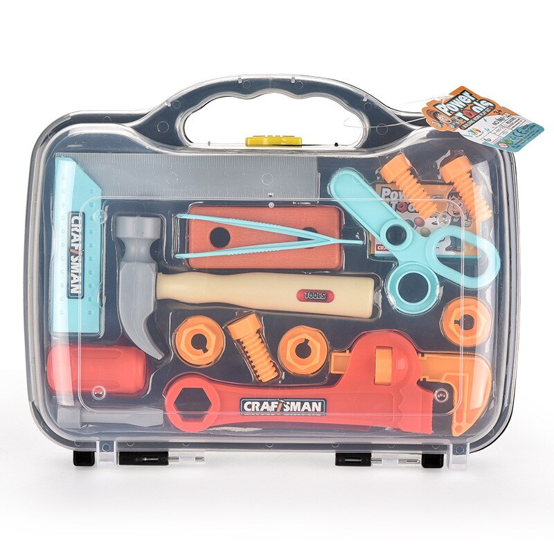 DIY Play House Toys Children's Repair Tool Suitcase Disassembly Project Storage Box for Boys and Girls