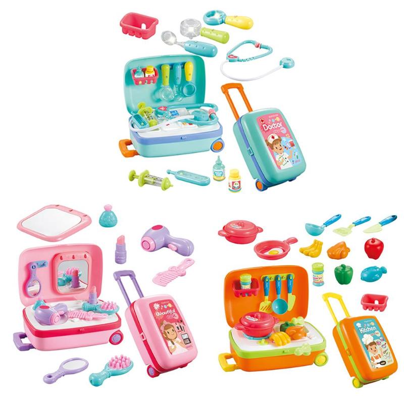 1 Set Draw-Bar Doos Kinderen Fantasiespel Arts Keuken Make Plastic Speelgoed