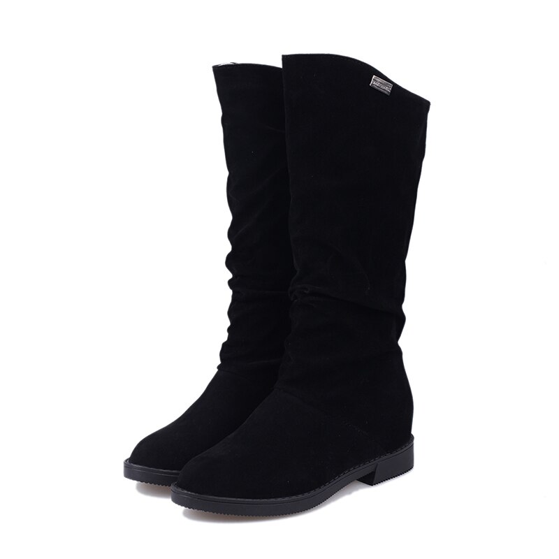 Vrouwen Winter Schoenen Knie Hoge Laarzen Plus Big Size Faux Suede Vrouwen Schoenen Winter Vrouwen Winter laarzen
