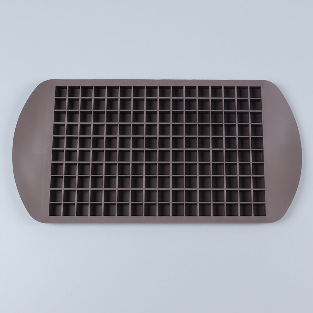 160 Grid Mini Silicone Ice Tray Ice Cubes Foldable Ice Mold Ice Breaker Ice Grid Tray Small Square Mold Ice Maker Silicone Mold: Yellow