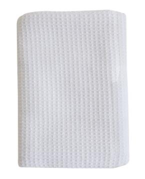 Mulit Color Waffle Grid Cotton Kitchen Napkin Teatowel Scouring Pad: White