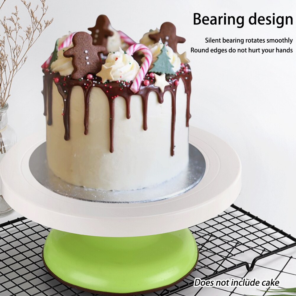 Rotating Cake Turntable DIY Baking Round Stand ABS Tools Party Kitchen Platform Scale Plate Decorating Pastry Anti Skid
