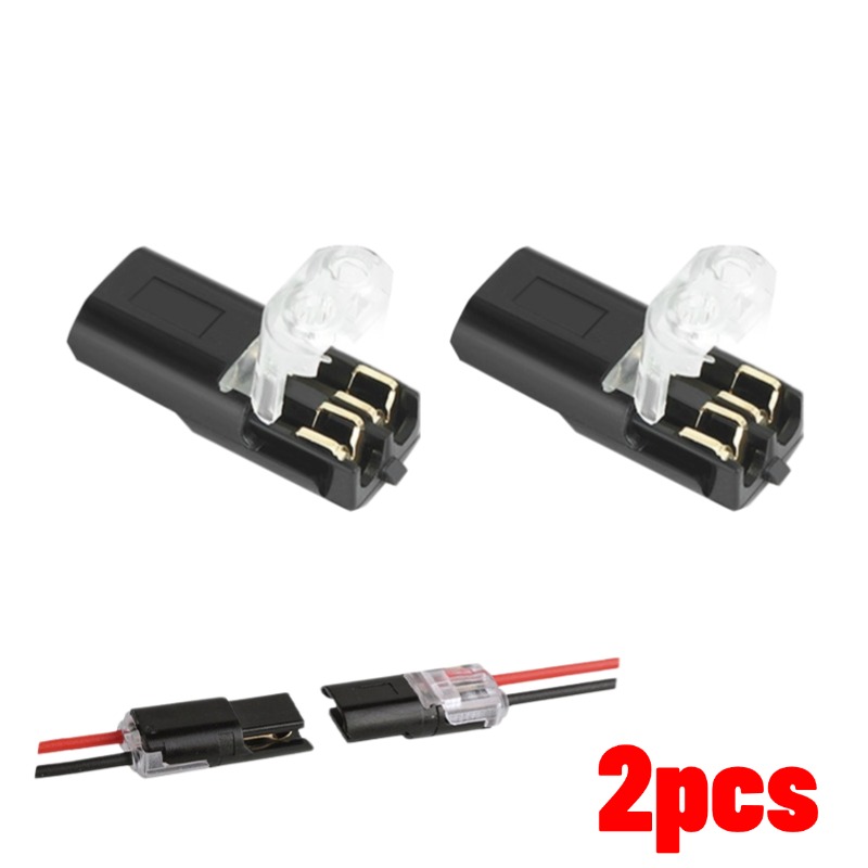 2 Pin Way Plug Waterproof Electrical Connector Universal Double-Wire Plug-in Connector Quick Splice Car Wire Cable Connector: army green