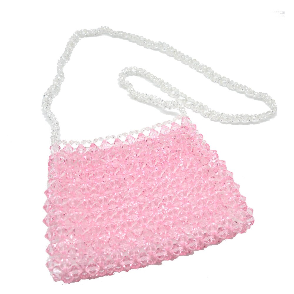 Mode Honderd Dames Handtas Acryl Kralen Pure Hand Geweven Kralen Vrouwelijke Tas: 5