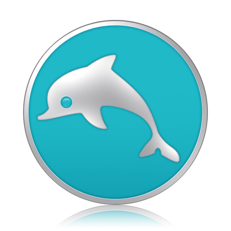 Blauw Stijl Fish Zeester Mermaid Conch Dolfijn 18Mm Snap Knoppen Fit Diy 18Mm Snap Armband Snap Sieraden Kerst