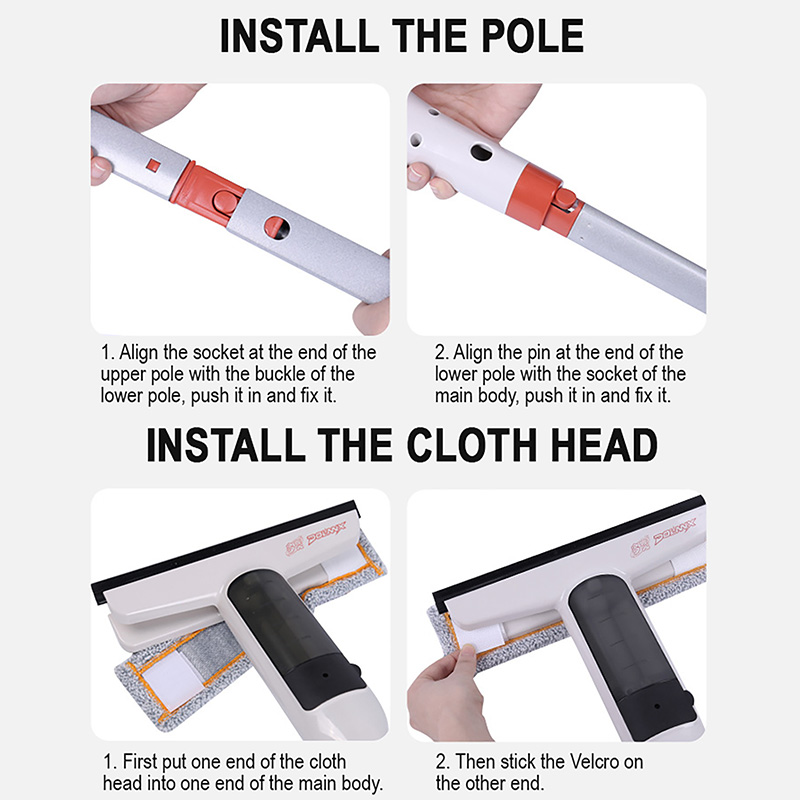 Draadloze elektrische toiletborstel met lange steel 360° ° rotatie Reinigingsborstel Huishoudelijke badkamer USB Oplaadbaar Wit Reinigingsgereedschap