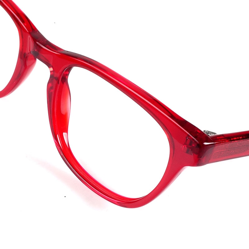 Women acetate prescription eyeglasses frames jelly red