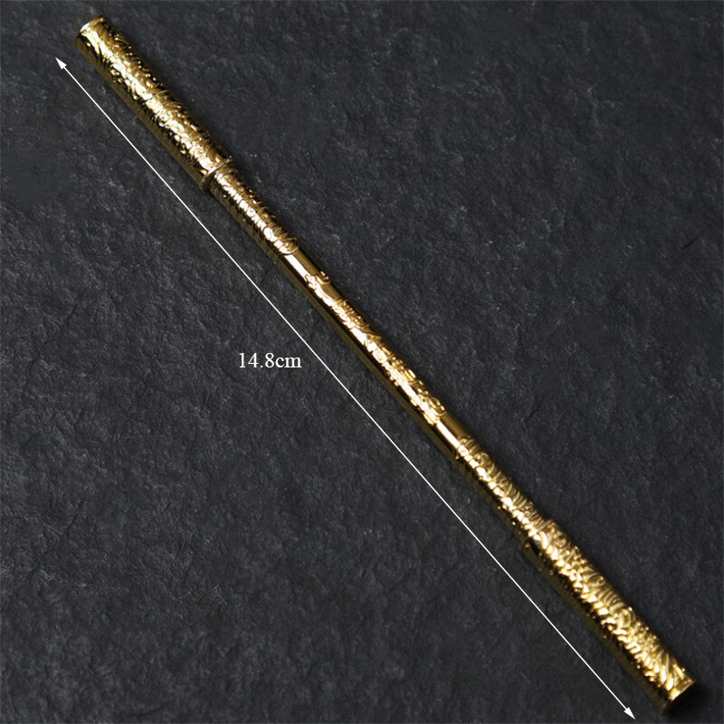 Ceramic Animal Statue Fish Tank Landscape Figurines Monkey King Ornament Tea Pet Home Decoration Accessories Car Craft: Gold Hoop