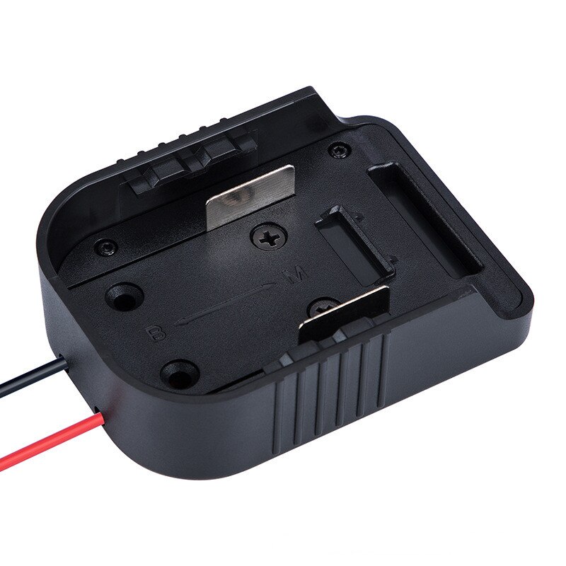 For Makita&amp;Bosch Adapters 18V Battery Power Connector Adapter Dock Holder With 12 Awg Wires Connectors Power Black
