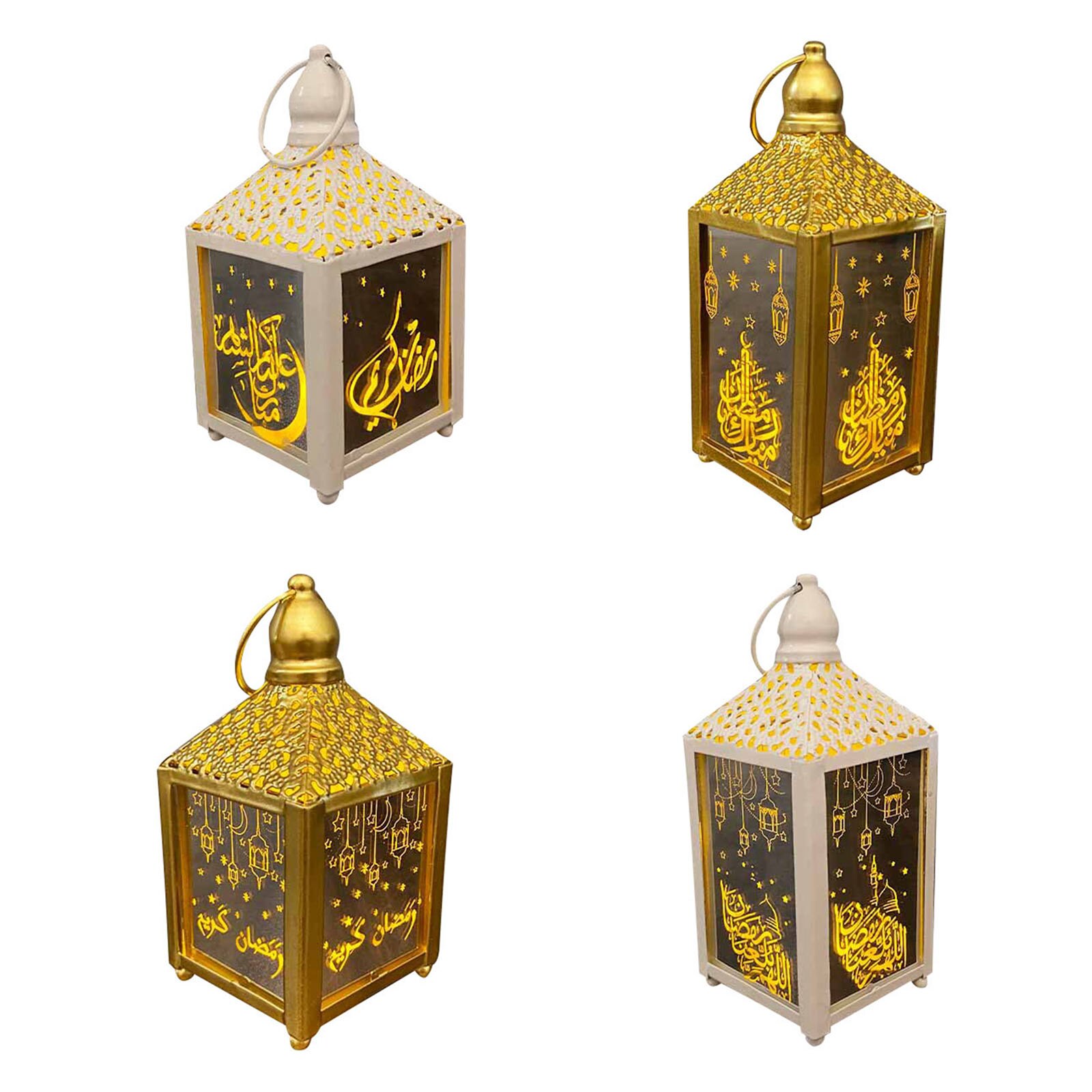 Ramadan Lantaarns Lamp Led Eid Mubarak Decor Lights Ramadan Kareem Decoratie Voor Thuis Moslim Islam Festival Feestartikelen