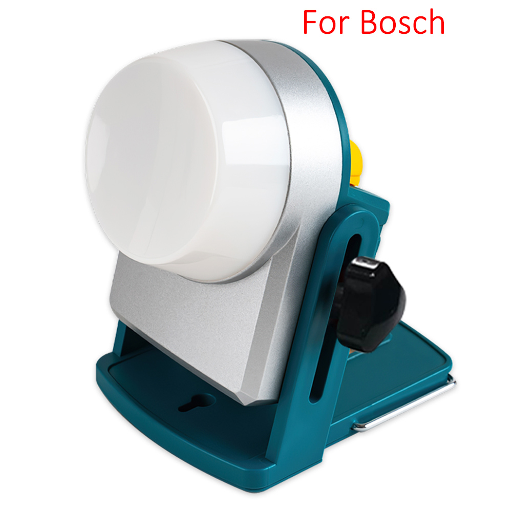 18W LED Work Light Portable Outdoor Flood Lamp Camping Light Flashlight Lantern for Makita Milwaukee DeWalt Bosch 18V Battery: For Bosch 18Vbattery