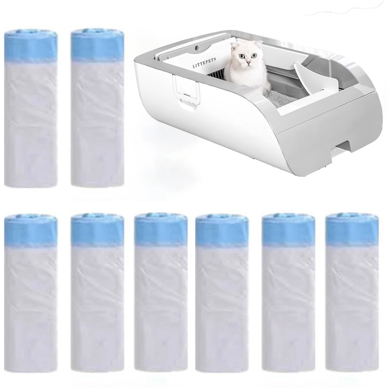 Thickened Cat Bedpans Garbage Bag LITTEPETS Special Cat Litter Box Trash Bag Large Collect Feces Cats Toilet Litter Bags Pet