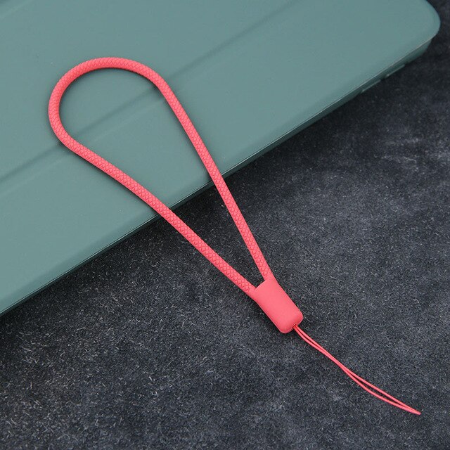 Hand Wrist Lanyard Strap String for Phone case USB Flash Drives Keys Keychains ID Name Tag Badge Holders matching phone case: rose red