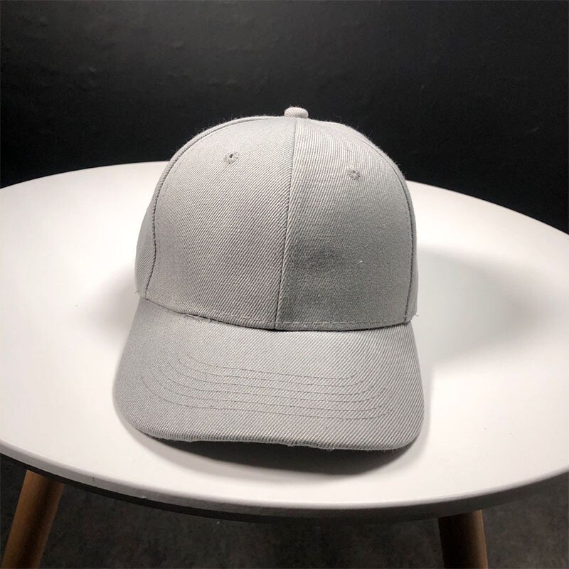 Men Women White Baseball Sports Caps Fited Adjustale Sun Visors Plain Casual Hats