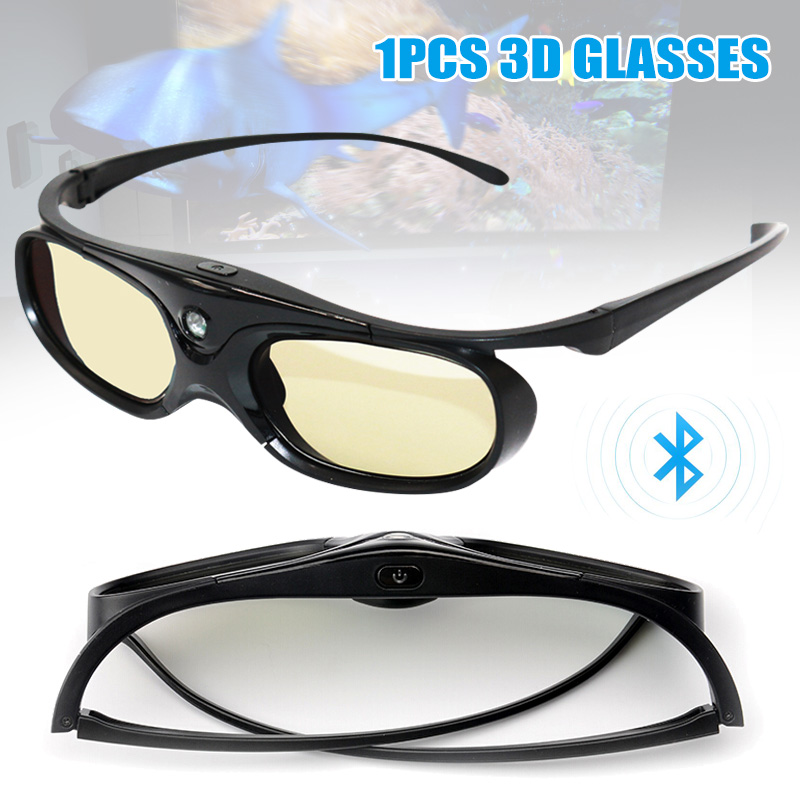 Bluetooth 3D Aktive Shutter Brille High Definition Brille für DLP-Link Projektor TV LSMK99