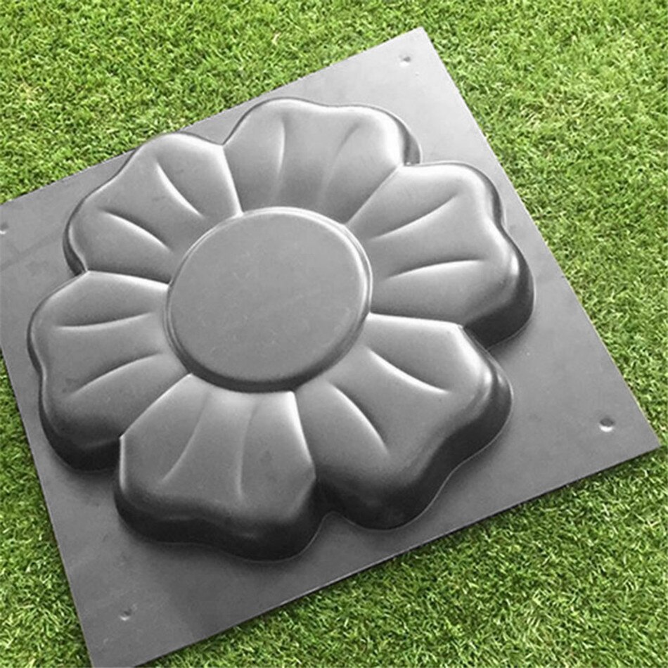 DIY Cement Paving Mold Floor Tile Pavement Mold Flower Mold Stepping Stone Mold Reusable Concrete Cement Stone Garden Road Tool