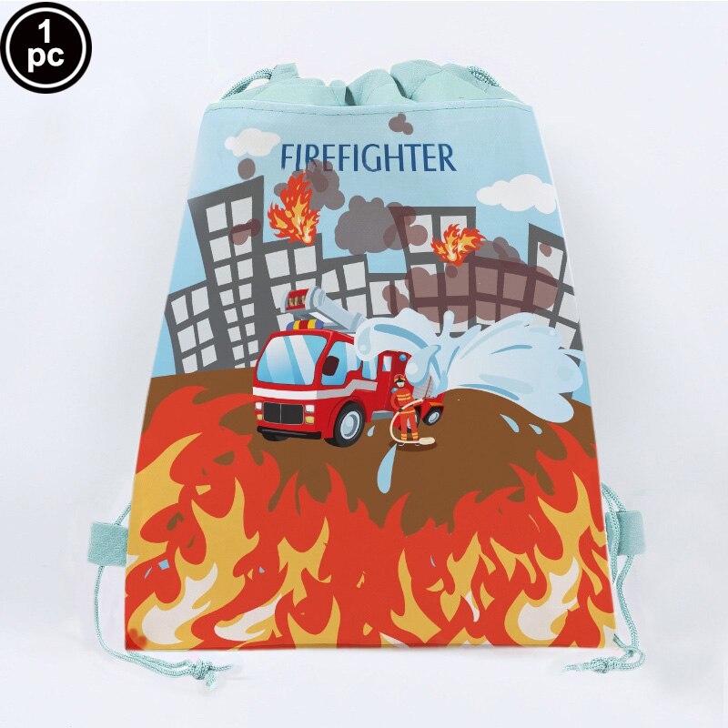 1pc 52*86 &#39;&#39;Feuer Lkw Tischdecke Feuerwehrmann Tischdecke Feuer Tabelle Einstellung Kunststoff Feuerwehrmann Tisch Abdeckung für Feuer partei Liefert: Taschen