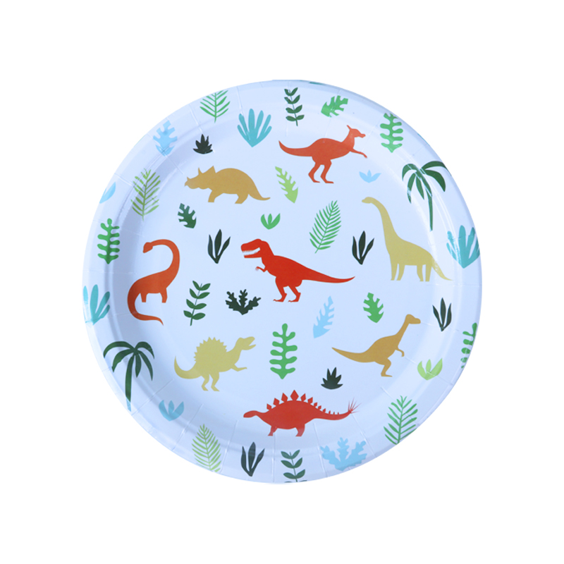 Dinosaur Disposable Tableware Dino birthday Party Decoration paper Napkin Plate Cup Kids Boy Jungle Safari Party Baby Shower