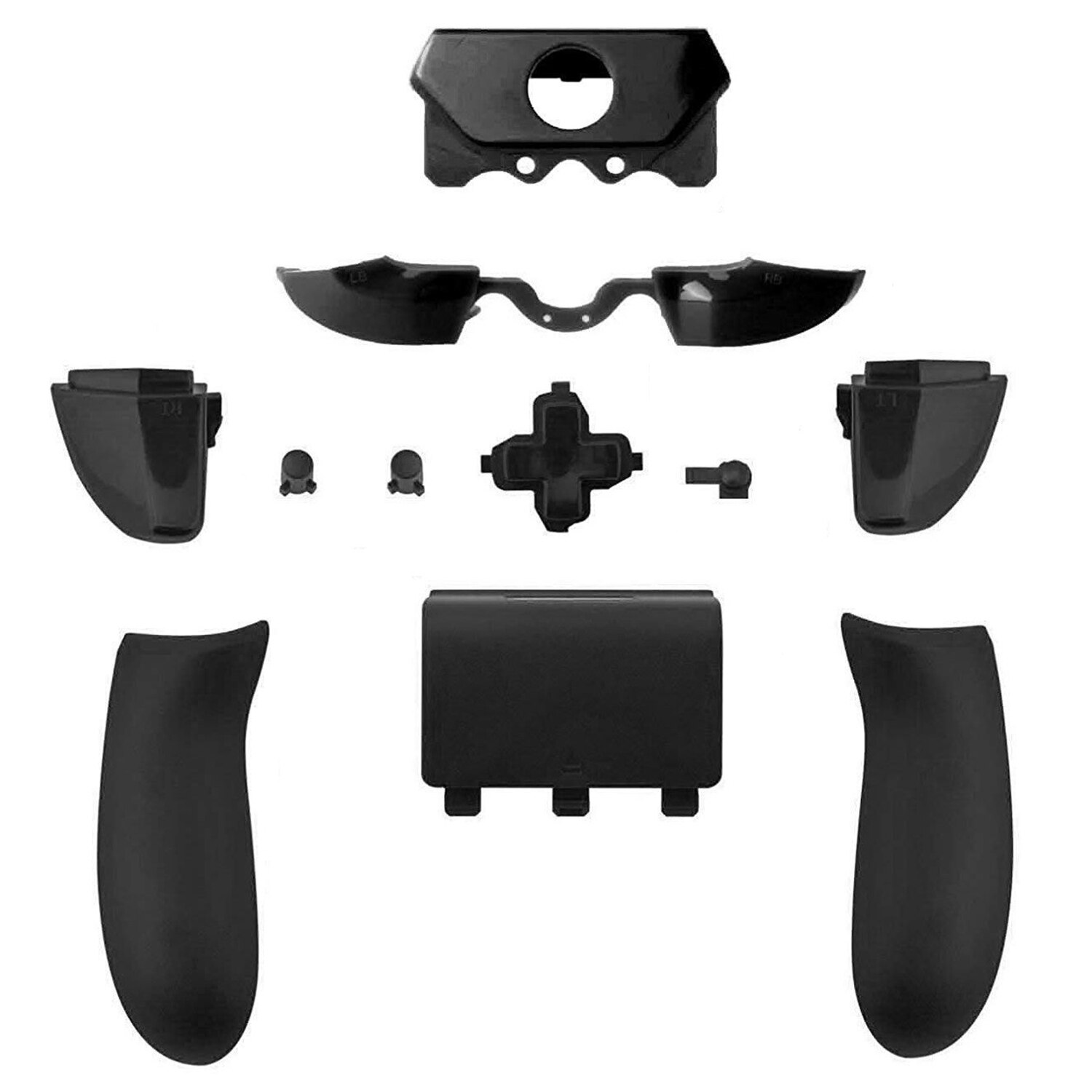 Matte Black Controller Behuizing Shell Volledige Set Frontjes Knoppen Voor Xbox One Controller Met De 3.5 Mm Headset Jack Xbox One