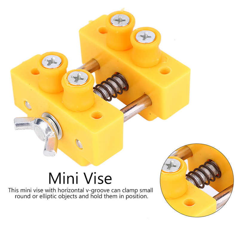 Mini Bench Vise Hobby Table Drill Press Craft Watch Jewelry Clamp Repair Tool Hand Tools Alloy and Plastic Bench Vise