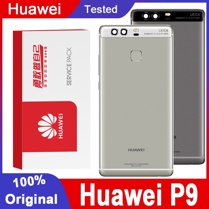 100% Originele Achterkant Behuizing Vervanging Voor Huawei P9 Back Cover Batterij Met Camera Lens Voor Huawei P9 Achter Cover