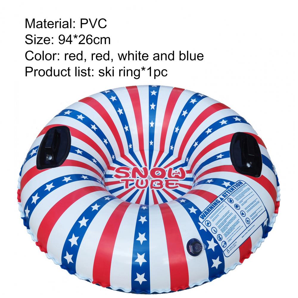 55% Inflatable Snow Sled Comfortable Easy to Inflate PVC Xmas Snowman Sledding Tube for Skiing