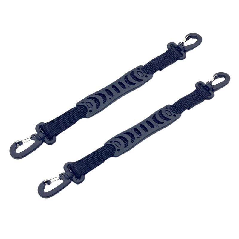 Kasyat Ski Boot Carrier Straps - Shoulder Sling Leash For Snowboard Boots & Roller Skates (2 Pack, Black)