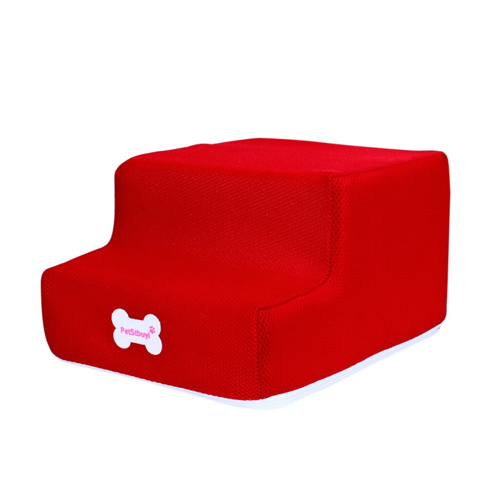 Breathable Mesh Foldable Pet Stairs Detachable Pet Bed Cat Dog Ramp 3 Steps Puppy Dog Non-slip 2 Steps Pet Stairs Dog Access: K